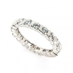18k White Gold Diamond Full Eternity Ring 1.90ct 18k White Gold Diamond Full Eternity Ring 1.90ct